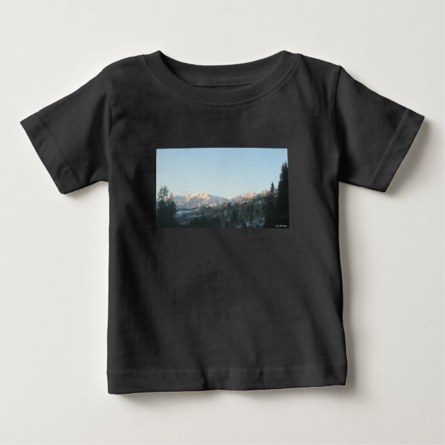 T-shirt Pour Bébé Northern Rocky Mountain Forest (Devant)
