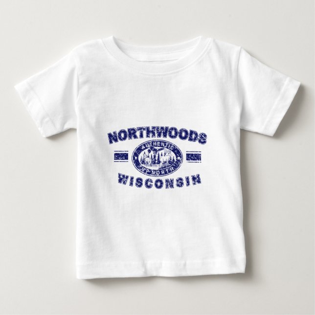 T-shirt Pour Bébé Northwoods-Distressed-[Conv (Devant)