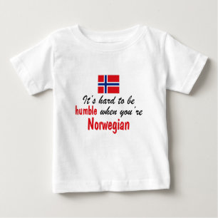T-shirt Pour Bébé Norvégien humble