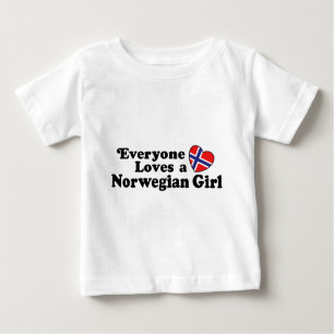 T-shirt Pour Bébé Norwegian Girl