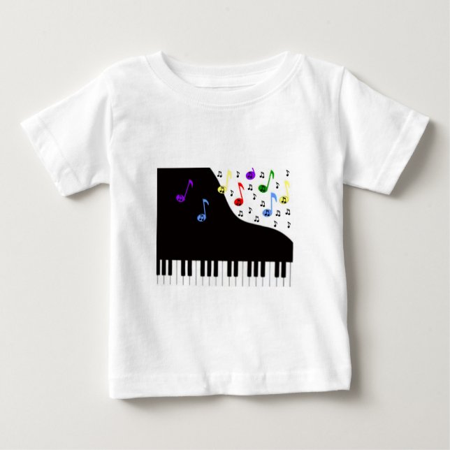T-shirt Pour Bébé Note de Merci (Devant)