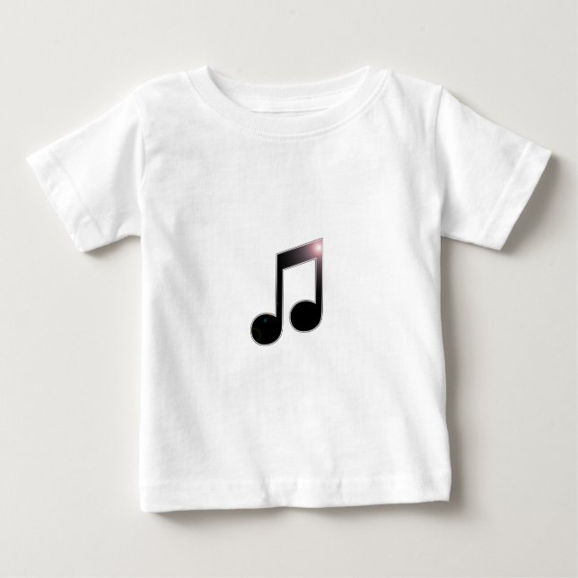 T-shirt Pour Bébé Note de musique huitième (Devant)