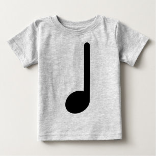 T-shirt Pour Bébé Note quarte de tige faisant face