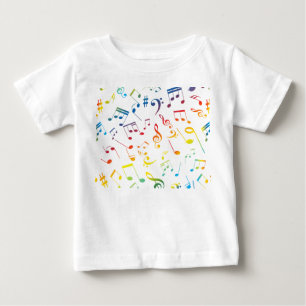 T-shirt Pour Bébé Notes musicales 4