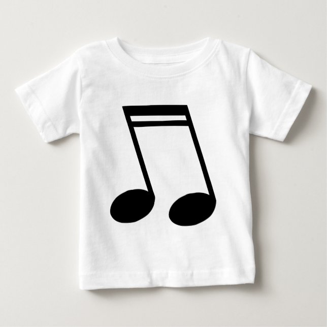 T-shirt Pour Bébé Notes musicales Semiquavers (Devant)