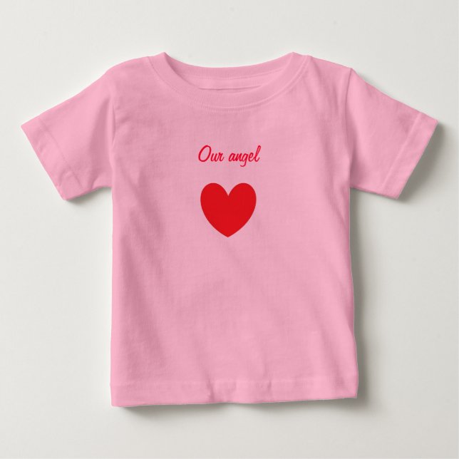 T-shirt Pour Bébé Notre ange (Devant)