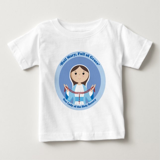 T-shirt Pour Bébé Notre-Dame du Rosaire (Devant)