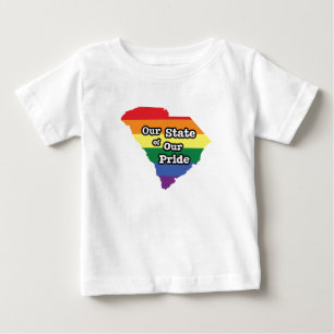 T-shirt Pour Bébé Notre État de notre fierté  Caroline du Sud