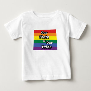 T-shirt Pour Bébé Notre État de notre fierté  Wyoming