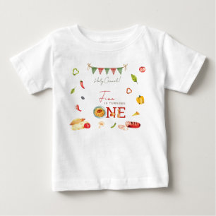 T-shirt Pour Bébé Notre Petit Boulet de Viande 1er Anniversaire