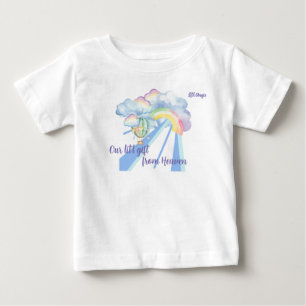T-shirt Pour Bébé "Notre petit cadeau du Ciel" Personnalisable