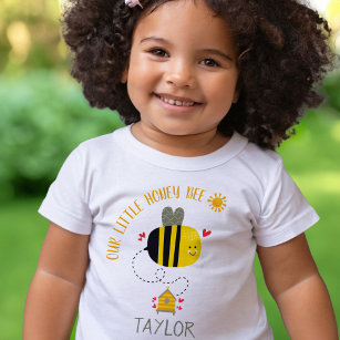 T-shirt Pour Bébé Notre Petit Miel Bee Cute Kawaii Genre Neutre