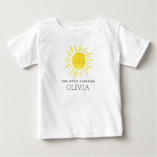 T-shirt Pour Bébé Notre petite fête d'anniversaire Sunshine