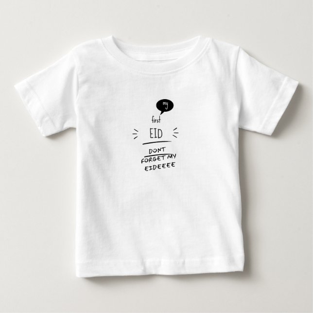 T-shirt Pour Bébé N'oubliez pas mon Eidee (Devant)