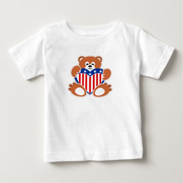 T-shirt Pour Bébé Nounours (Devant)