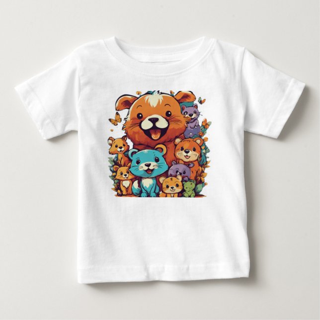 T-shirt Pour Bébé Nounours  (Devant)