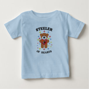 T-shirt Pour Bébé Nounours de coeurs ours en peluche football