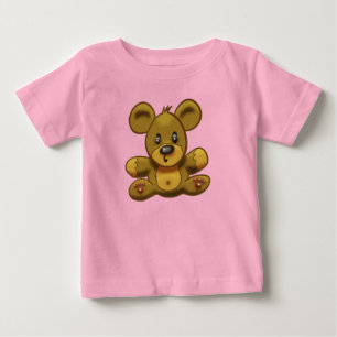 T-shirt Pour Bébé Nounours en Teddy Bear Rose pour Bébé Fille
