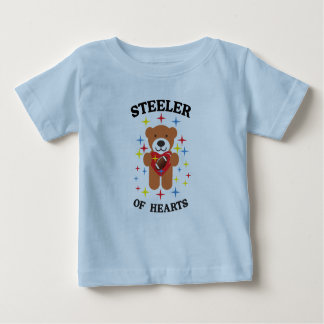 T-shirt Pour Bébé Nounours voleur de coeurs Teddy avec ballon de foo