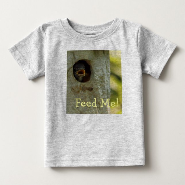 T-shirt Pour Bébé Nourrir moi Baby Creeper (Devant)