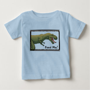 T-shirt Pour Bébé Nourris-moi ! T-Rex Baby Dinosaur