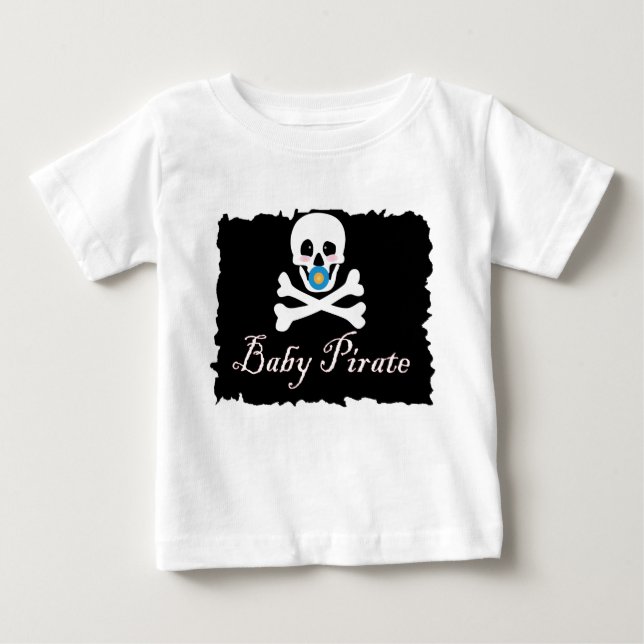 T-shirt Pour Bébé Nourrisson de pirate de bébé/T-shirt d'enfant en (Devant)