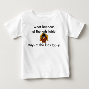 T-shirt Pour Bébé Nourrisson de thanksgiving ce qui se produit au