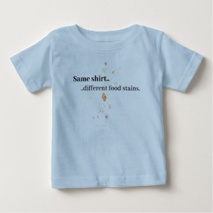 T-shirt Pour Bébé Nourriture drôle taches chemise enfants, mangeurs