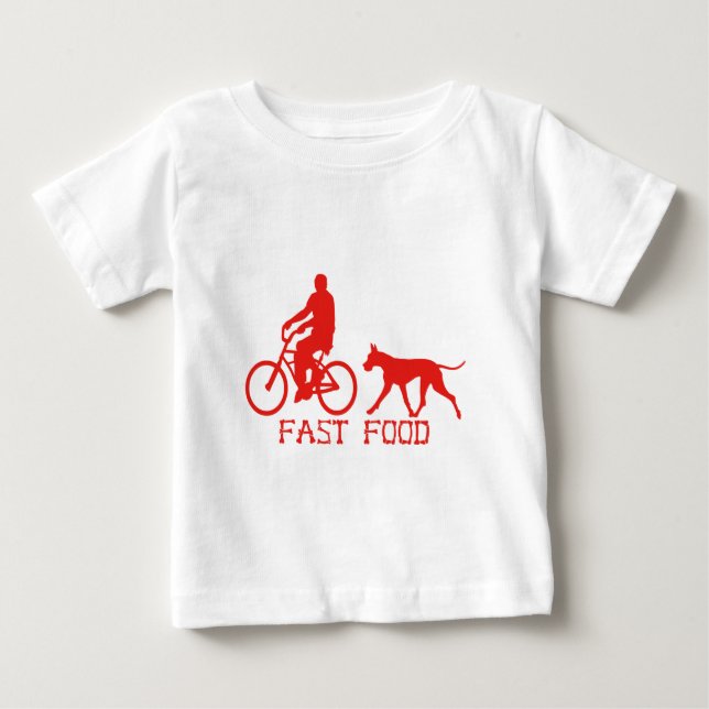 T-shirt Pour Bébé Nourriture rapide (Devant)