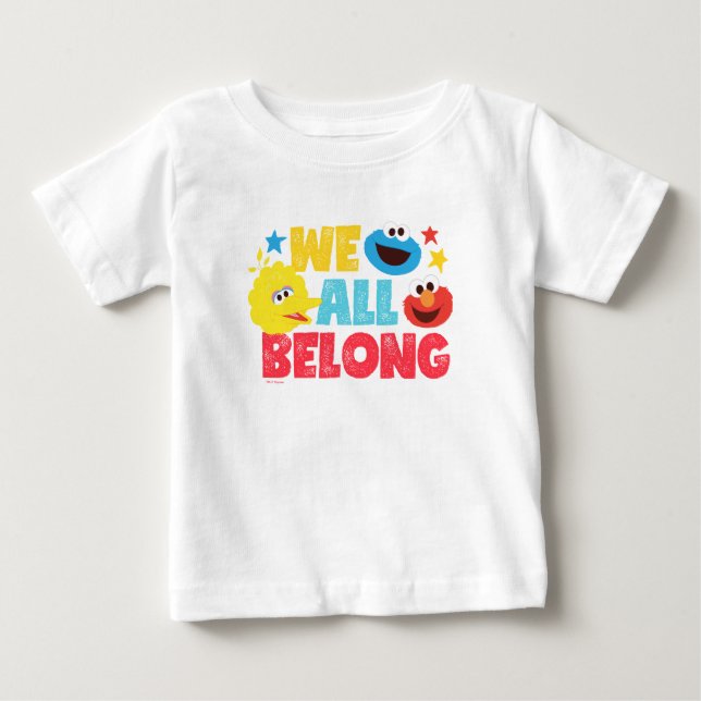 T-shirt Pour Bébé Nous Appartenons Tous À Des Étoiles (Devant)