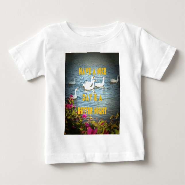 T-shirt Pour Bébé Nous laissons toujours nos clients heureux et sati (Devant)