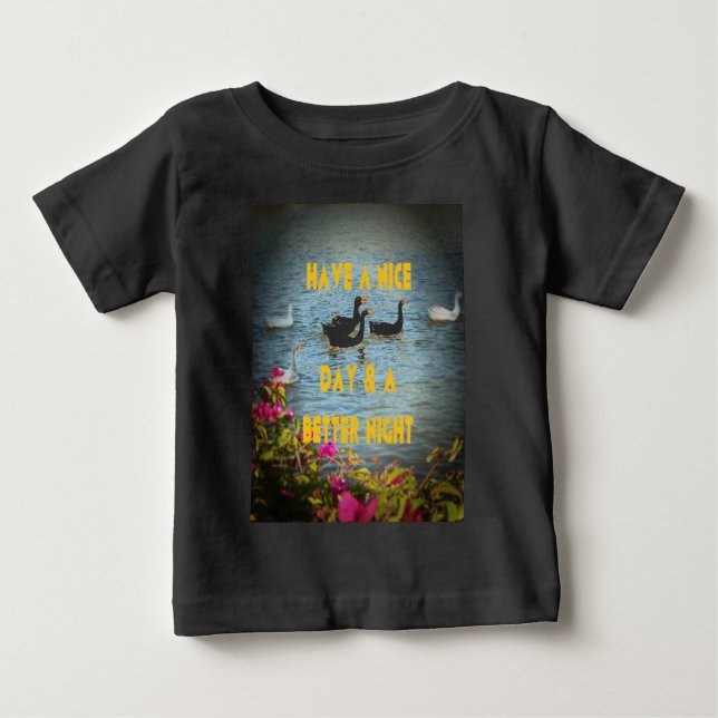 T-shirt Pour Bébé Nous laissons toujours nos clients heureux et sati (Devant)