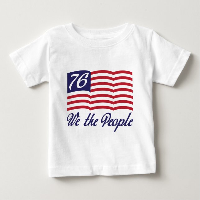 T-shirt Pour Bébé Nous les personnes '76 (Devant)