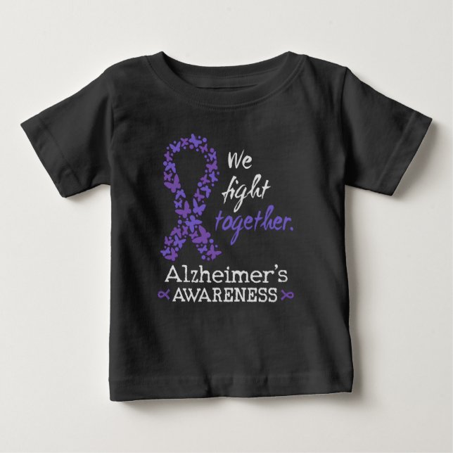 T-shirt Pour Bébé Nous nous battons ensemble - sensibilisation à la  (Devant)