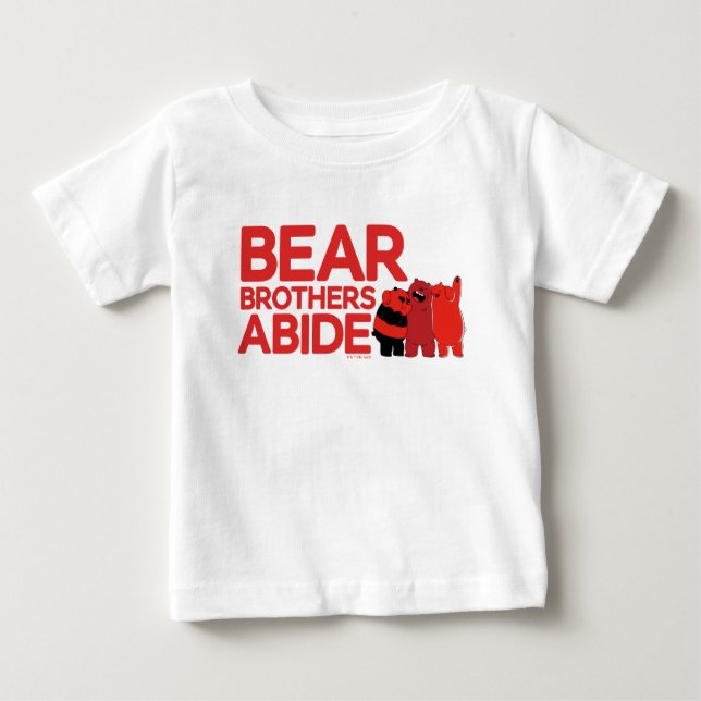 T-shirt Pour Bébé Nous Ours nu - Ours Frères Abide (Devant)