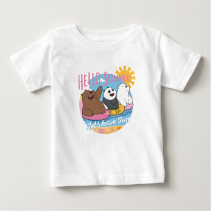 T-shirt Pour Bébé Nous Ours Nus - Bonjour été! Amusons-nous