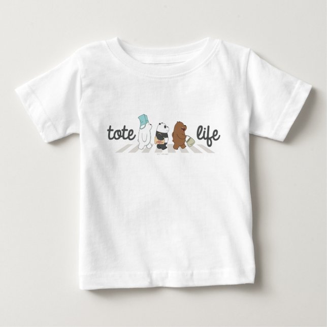 T-shirt Pour Bébé Nous Ours Nus - Fourre-tout Life! (Devant)