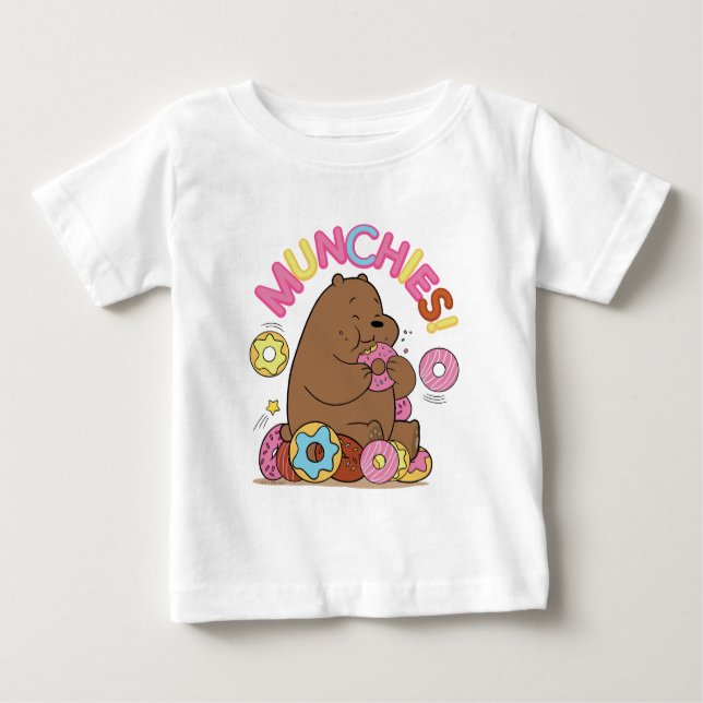 T-shirt Pour Bébé Nous Ours Nus - Grizz Donut Munchies! (Devant)