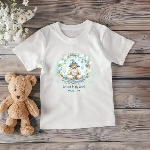 T-shirt Pour Bébé Nous pouvons à peine attendre la gouache Ourson Bé