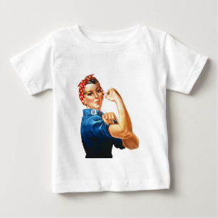 T-shirt Pour Bébé Nous pouvons le faire Rosie le pouvoir des femmes 
