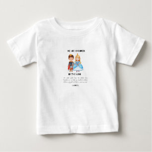 T-shirt Pour Bébé Nous sommes enfants du Roi