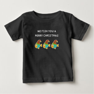 T-SHIRT POUR BÉBÉ NOUS VOUS PECHONS UN JOYEUX NOËL