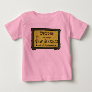 T-shirt Pour Bébé Nouveau-Mexique signe de bienvenue bébés
