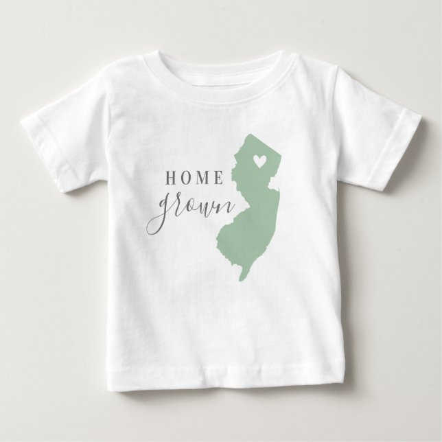T-shirt Pour Bébé Nouvelle-Jersey | Carte d'état des couleurs modifi (Devant)