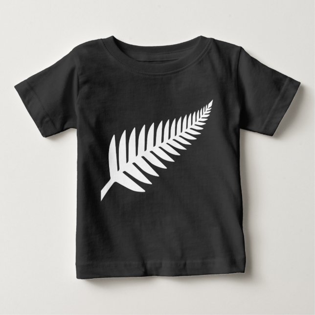 T-shirt Pour Bébé Nouvelle-Zélande Silver Fern (Devant)