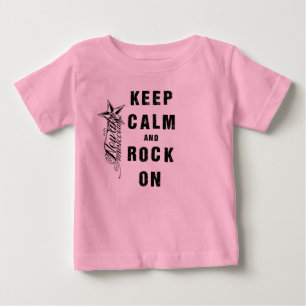 T-shirt Pour Bébé NOWAKE Gardez le calme Baby Creeper