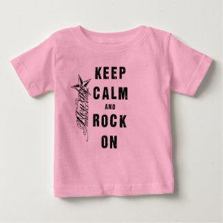 T-shirt Pour Bébé NOWAKE Gardez le calme Baby Creeper
