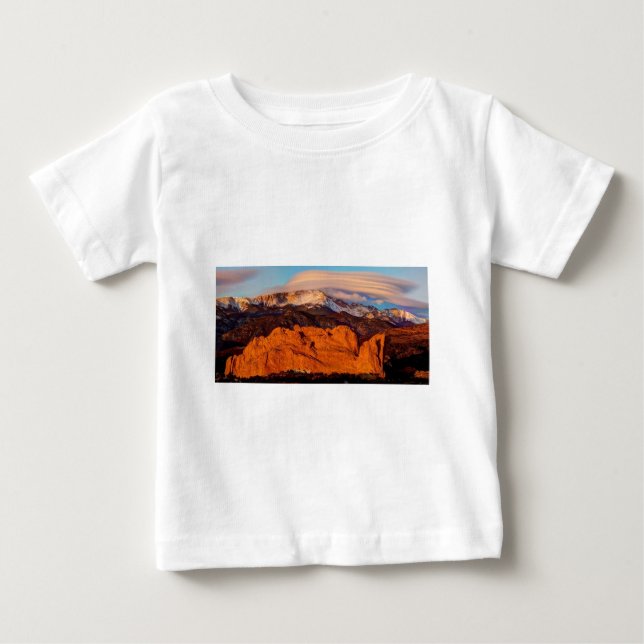 T-shirt Pour Bébé Nuage lenticulaire (Devant)
