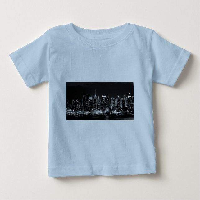 T-shirt Pour Bébé Nuit à New York (Devant)