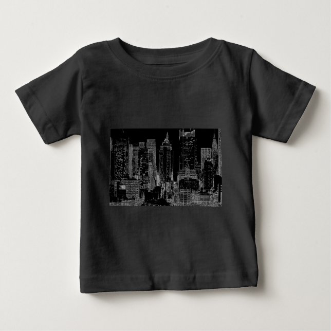 T-shirt Pour Bébé Nuit de New York City (Devant)